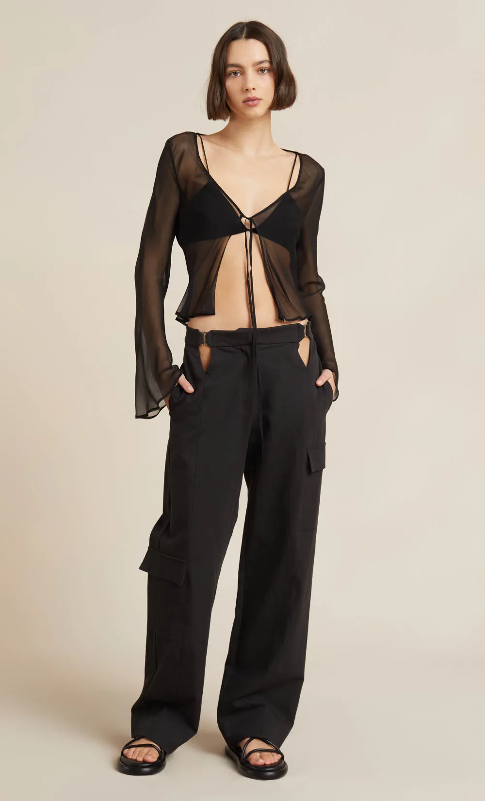 CHERI TOP - BLACK sold by bec + bridge