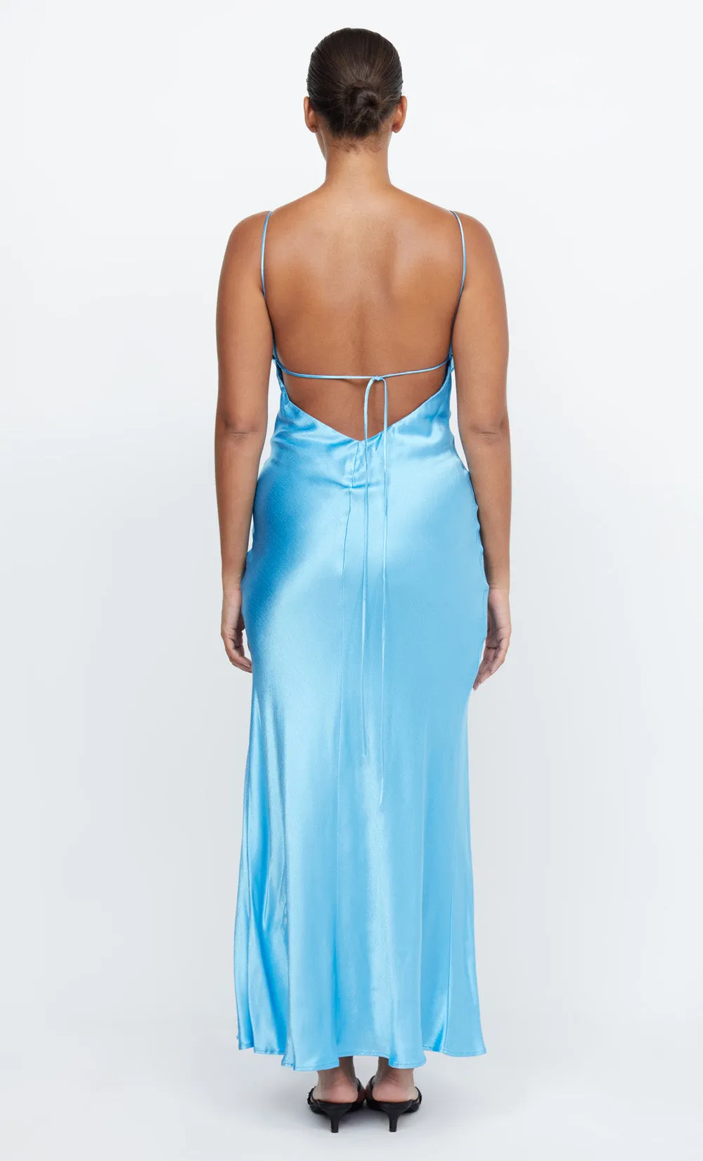 REN SPLIT MAXI DRESS - TOPAZ BLUE sold by bec + bridge product image thumbnail 4