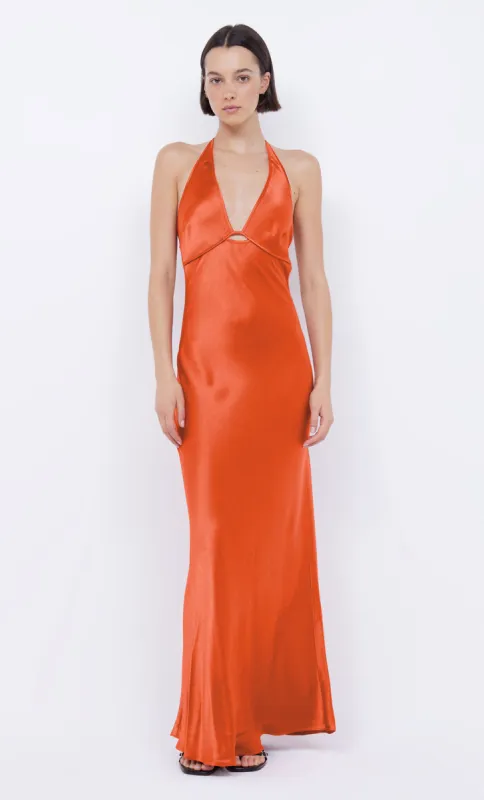 ZARIAH HALTER DRESS - FIRE RED sold by bec + bridge