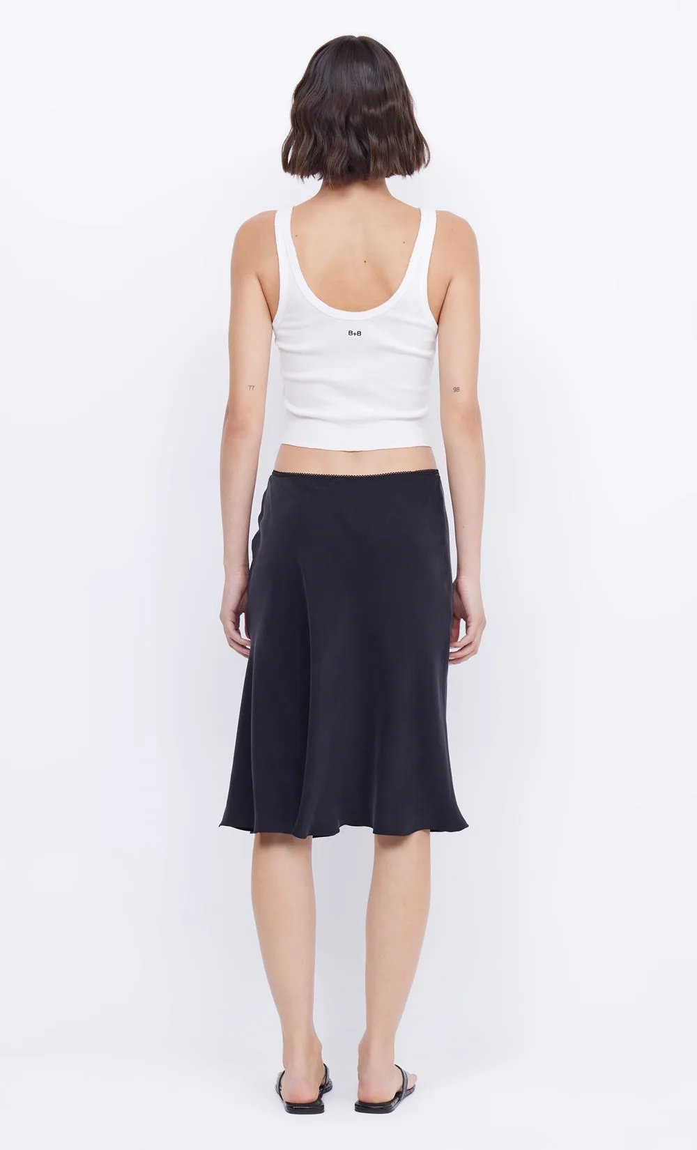 PIPER BIAS MIDI SKIRT - BLACK sold by bec + bridge product image thumbnail 4
