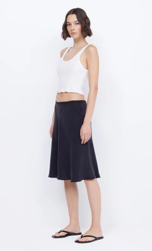 PIPER BIAS MIDI SKIRT - BLACK sold by bec + bridge