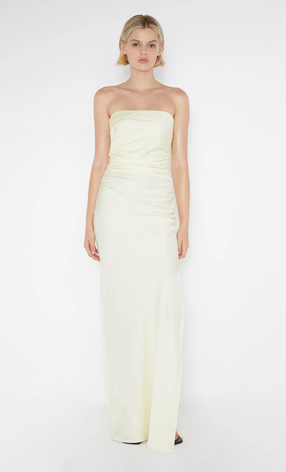 ETERNITY STRAPLESS MAXI DRESS - ICE YELLOW sold by bec + bridge product image thumbnail 5