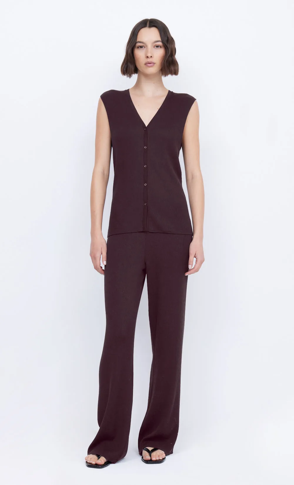 AMALFI PANT - CHOCOLATE sold by bec + bridge product image thumbnail 2