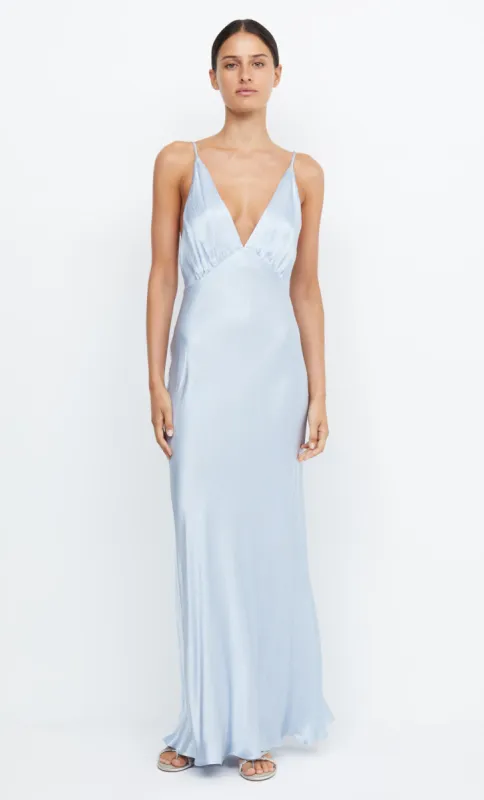 MOON DANCE V MAXI DRESS - DUSTY BLUE sold by bec + bridge