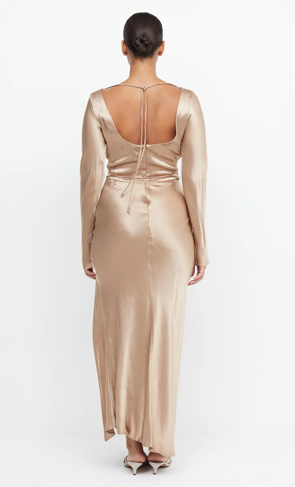 MOON DANCE LONG SLEEVE MAXI DRESS - GOLDEN sold by bec + bridge product image thumbnail 3