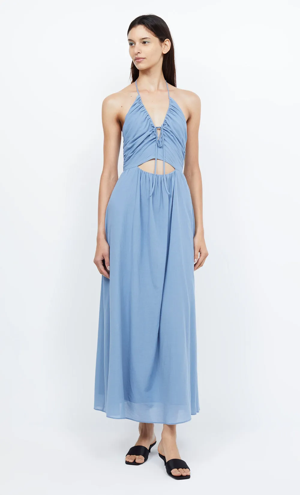 CALYPSO HALTER MAXI DRESS - MERIDIAN BLUE sold by bec + bridge product image thumbnail 2