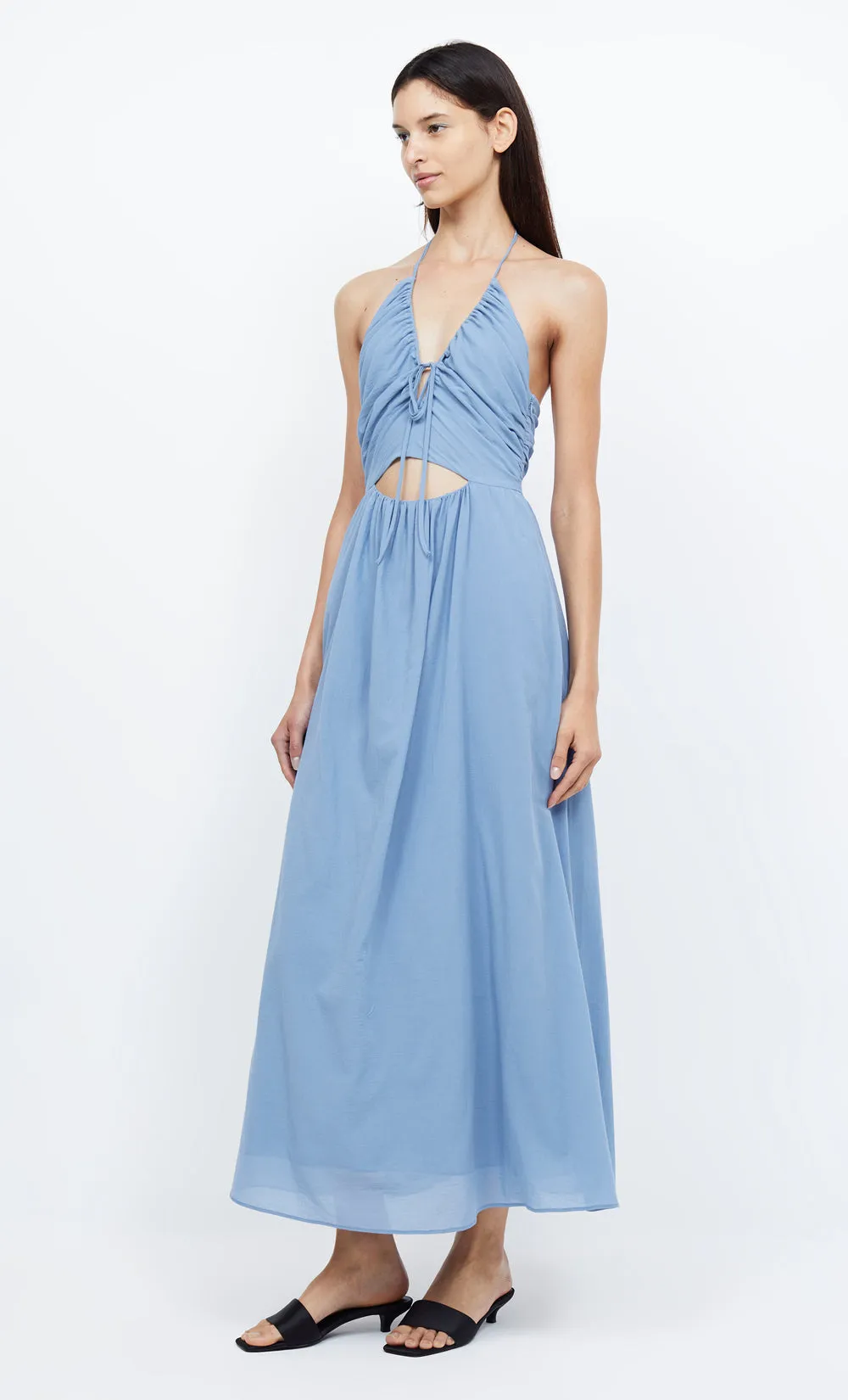 CALYPSO HALTER MAXI DRESS - MERIDIAN BLUE sold by bec + bridge product image thumbnail 4