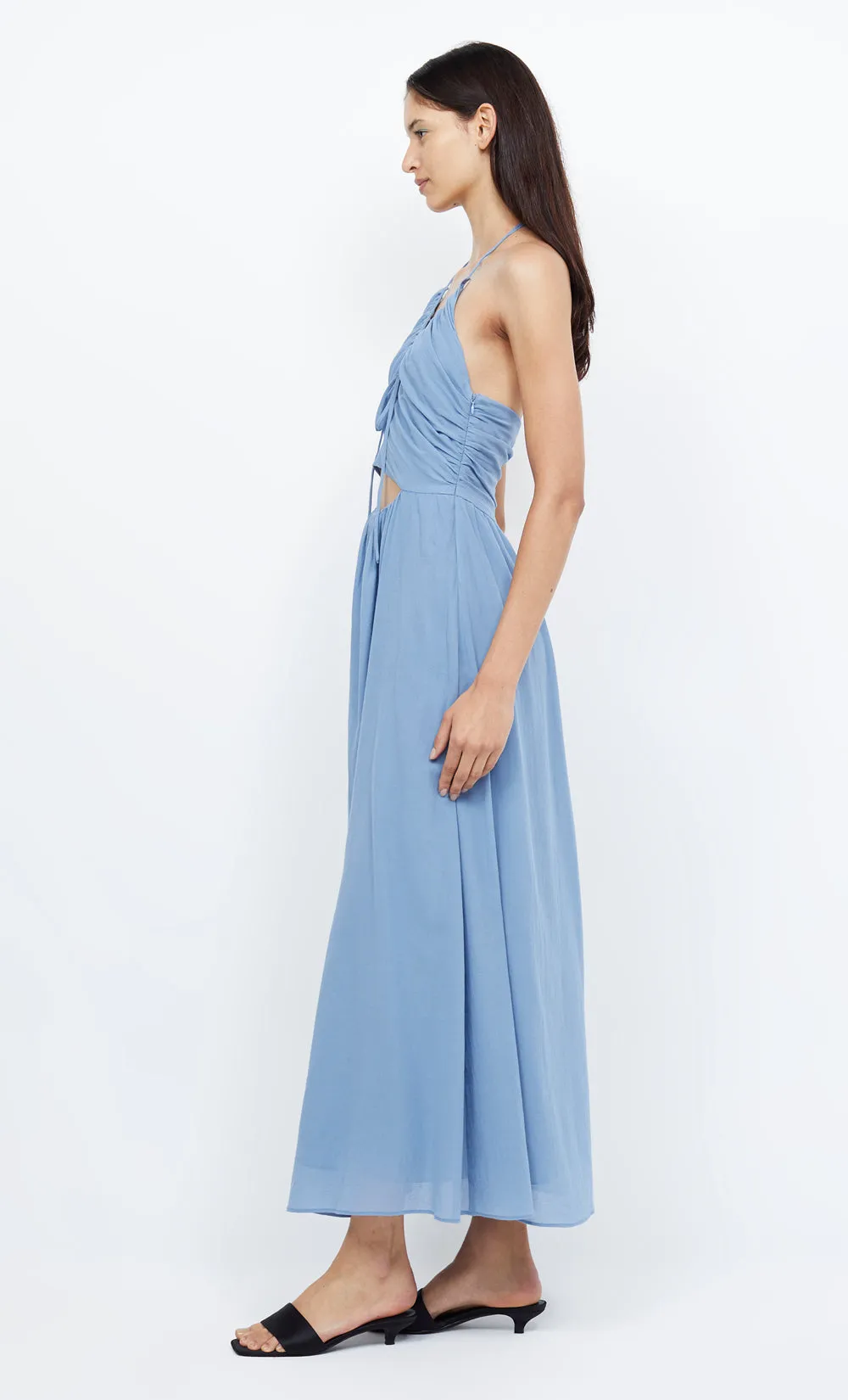 CALYPSO HALTER MAXI DRESS - MERIDIAN BLUE sold by bec + bridge product image thumbnail 5