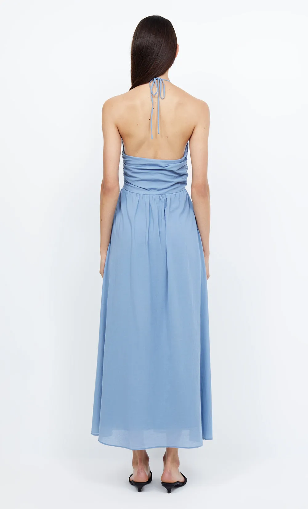 CALYPSO HALTER MAXI DRESS - MERIDIAN BLUE sold by bec + bridge product image thumbnail 3