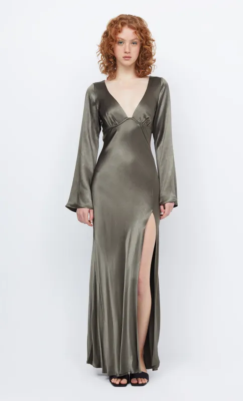 REN SPLIT MAXI DRESS - SEAFOAM GREEN | Parallel