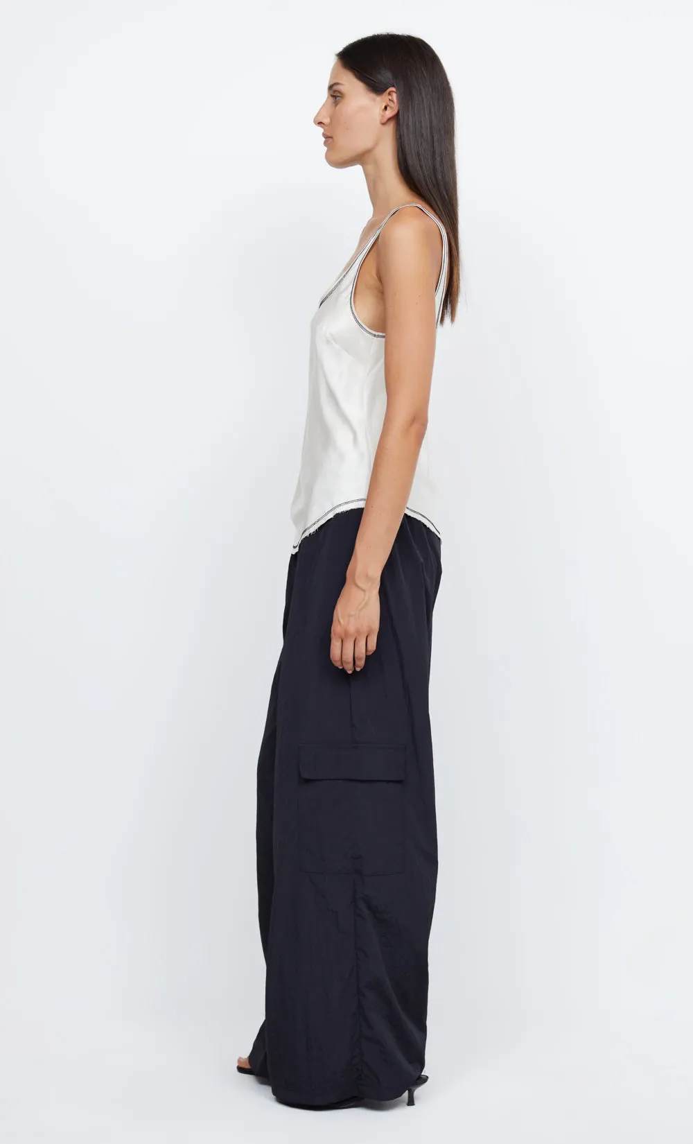 EMERY SCOOP TANK - IVORY/BLACK sold by bec + bridge product image thumbnail 4