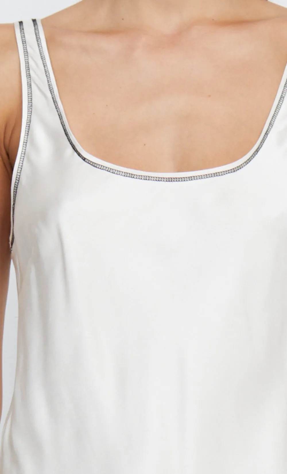 EMERY SCOOP TANK - IVORY/BLACK sold by bec + bridge product image thumbnail 5