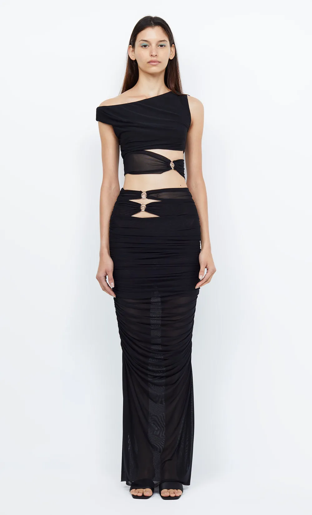 WHORL ASYM TOP - BLACK sold by bec + bridge