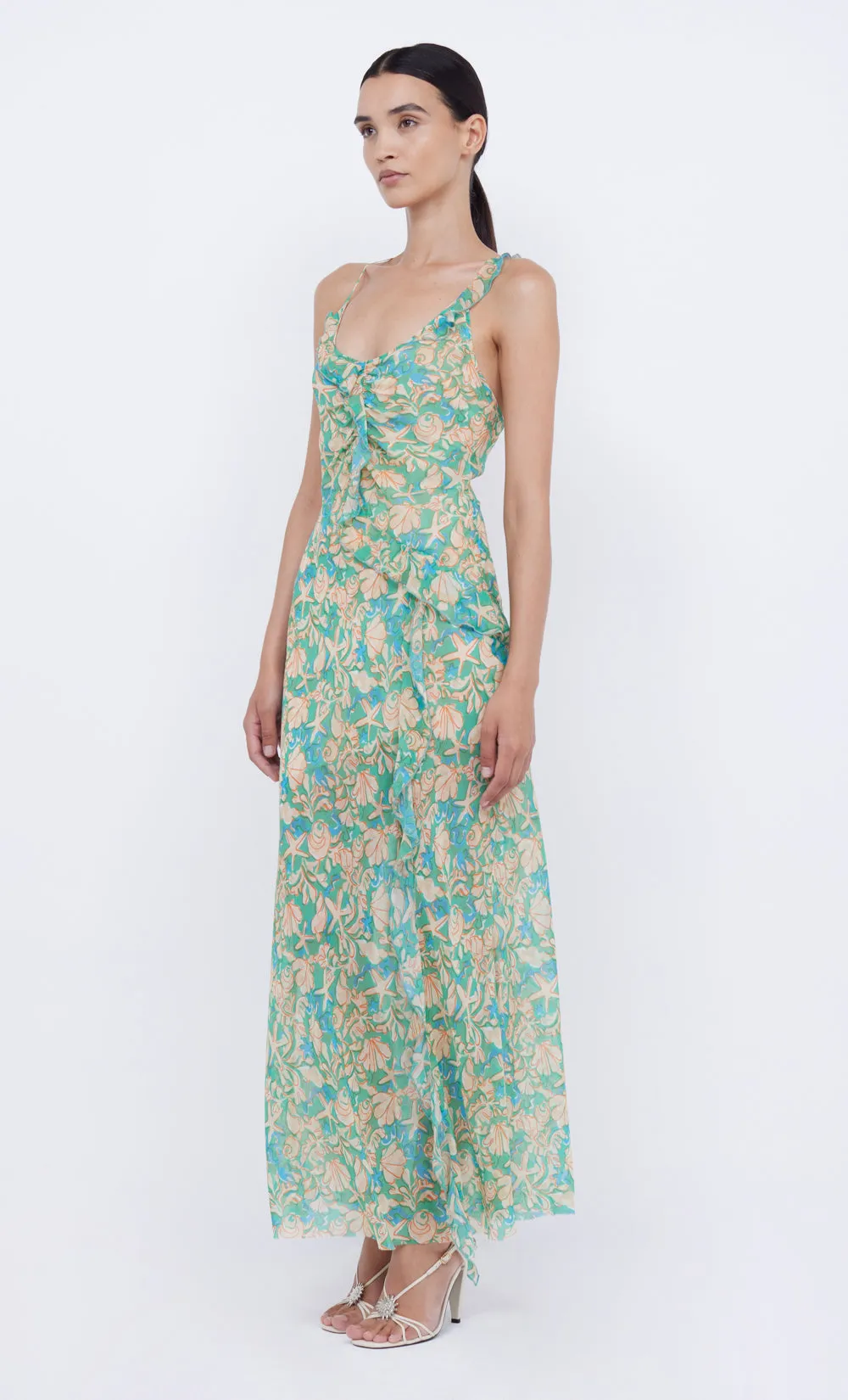 OASIS FRILL MAXI DRESS - UNDER THE SEA sold by bec + bridge product image thumbnail 4