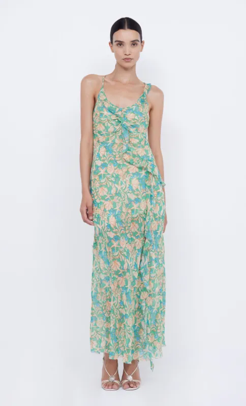 OASIS FRILL MAXI DRESS - UNDER THE SEA made by bec + bridge