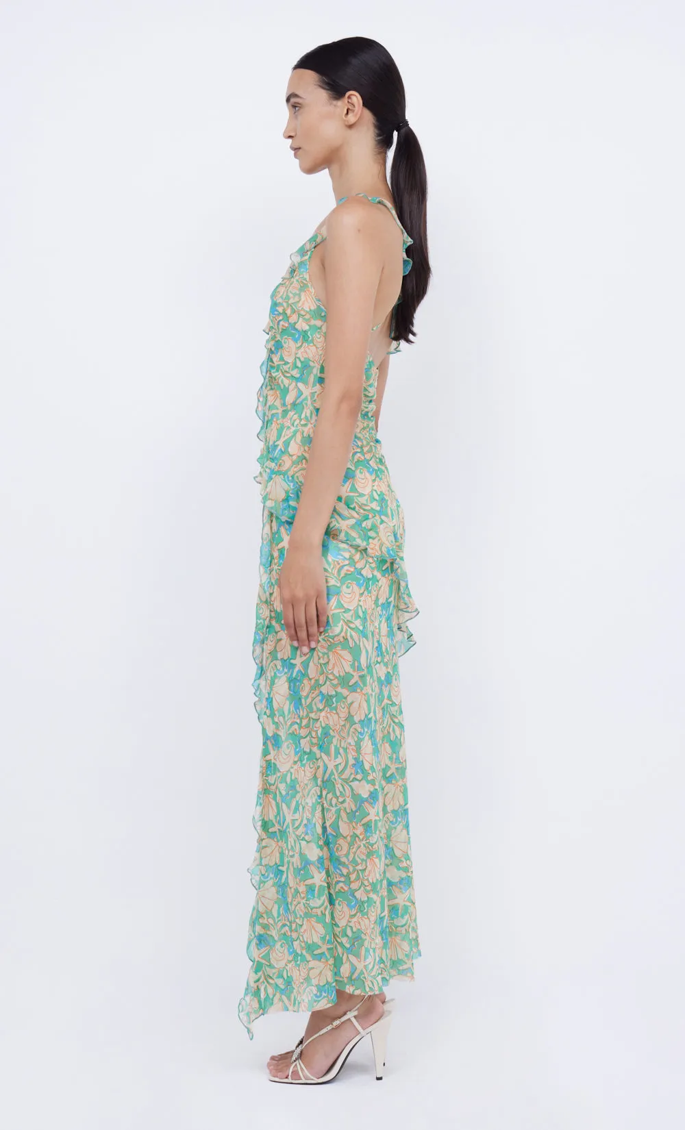 OASIS FRILL MAXI DRESS - UNDER THE SEA sold by bec + bridge product image thumbnail 5
