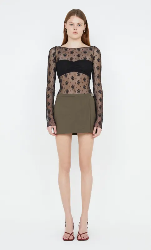 KALENA LONG SLEEVE BODYSUIT - BLACK sold by bec + bridge