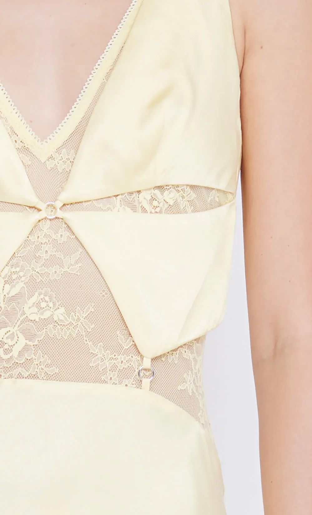 JULIETTE V NECK MAXI DRESS - BUTTER YELLOW sold by bec + bridge product image thumbnail 5