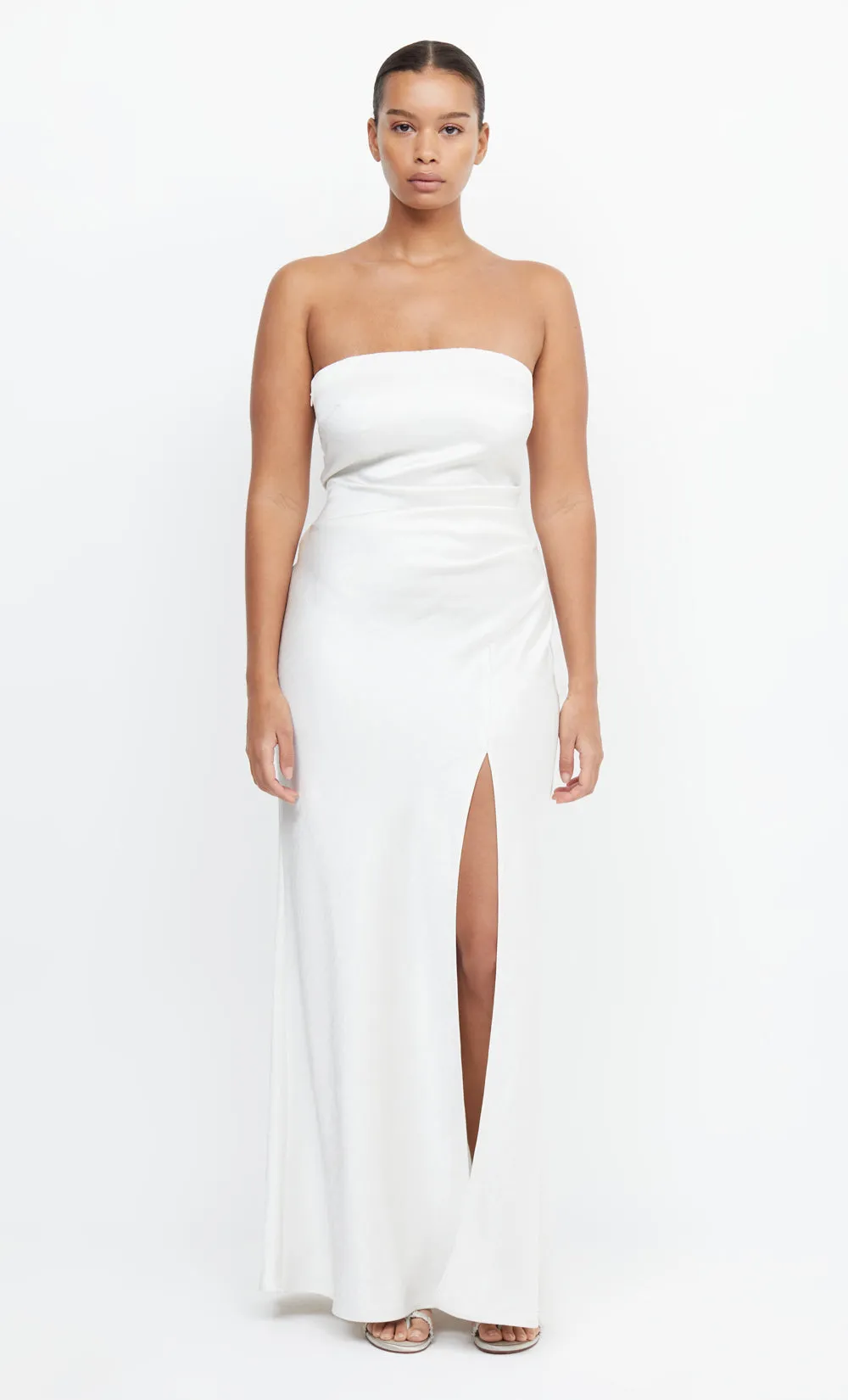 THE DREAMER STRAPLESS DRESS - IVORY sold by bec + bridge