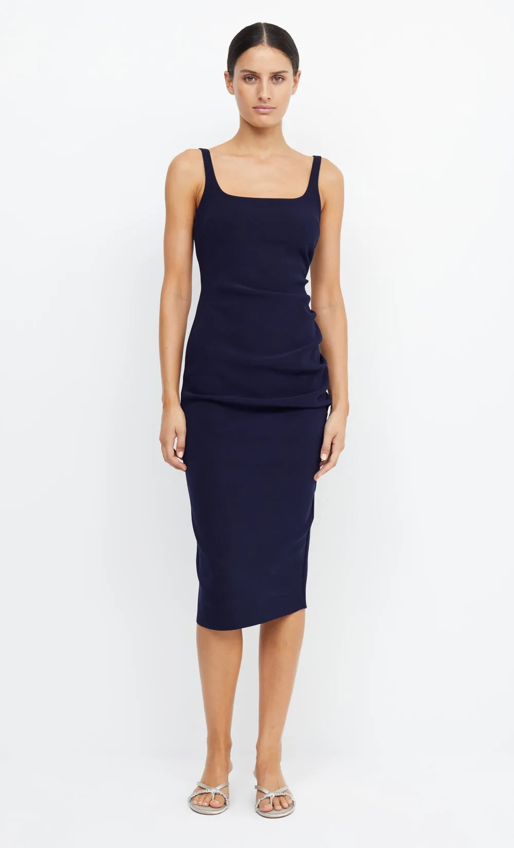 KARINA TUCK MIDI DRESS - INK sold by bec + bridge product image thumbnail 2