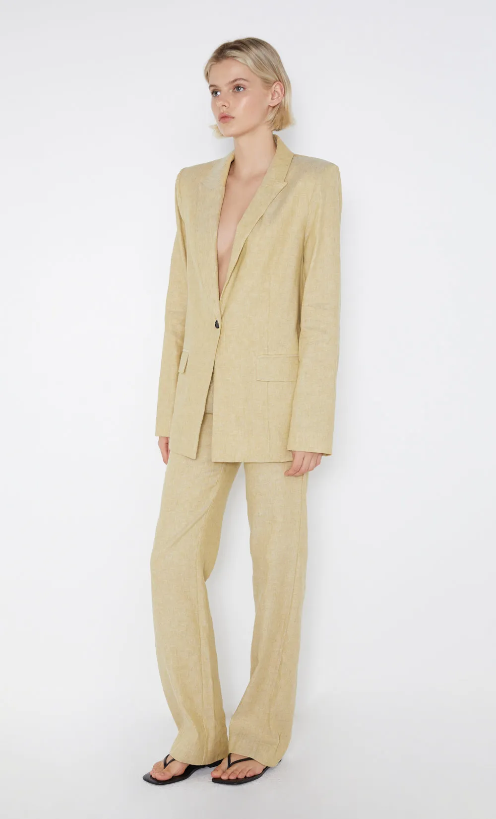 NEVA BLAZER - STRAW sold by bec + bridge product image thumbnail 3