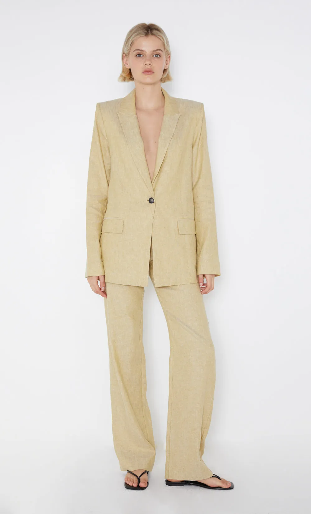 NEVA BLAZER - STRAW sold by bec + bridge