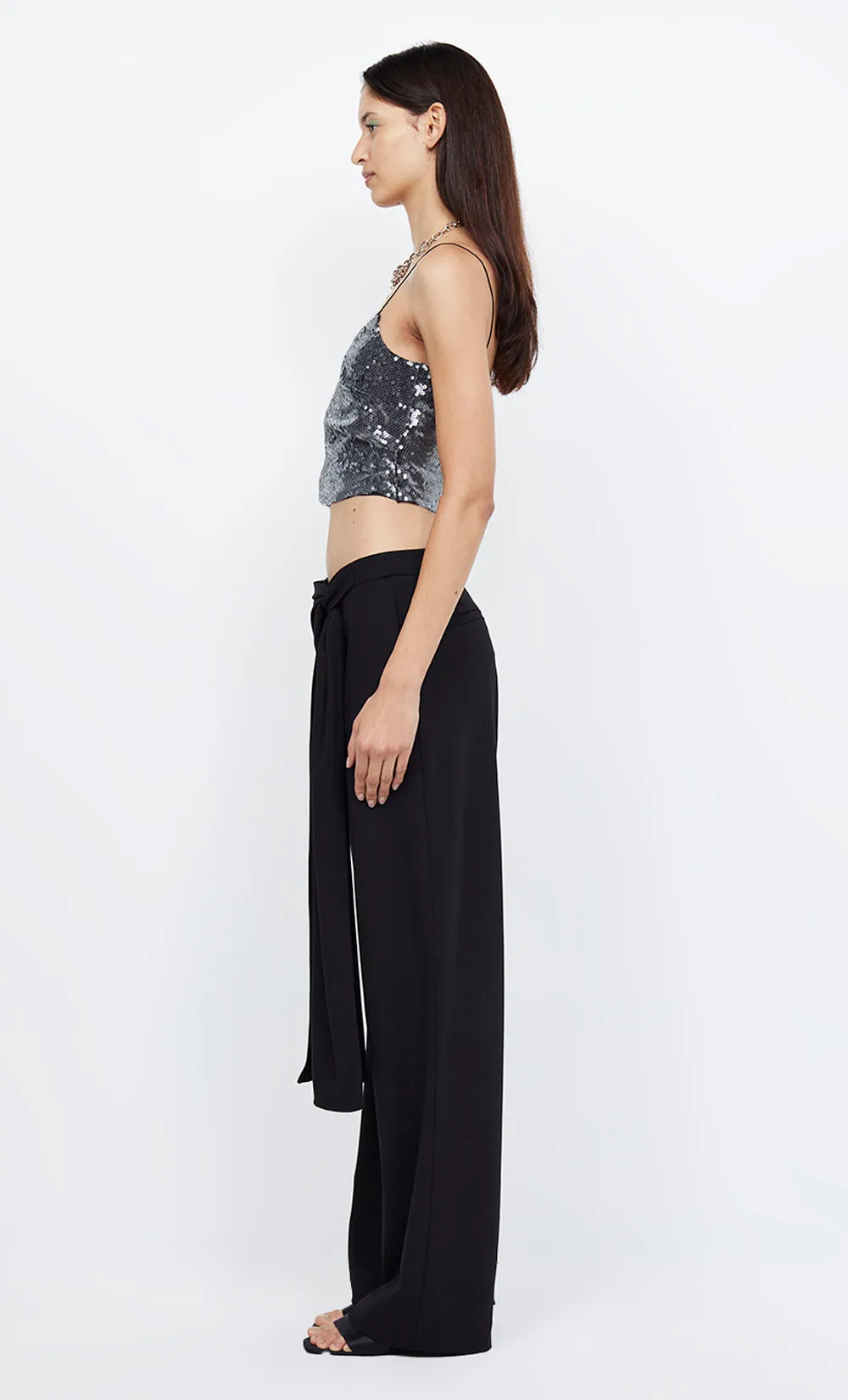 VENUS SEQUIN TANK - BLACK sold by bec + bridge product image thumbnail 4