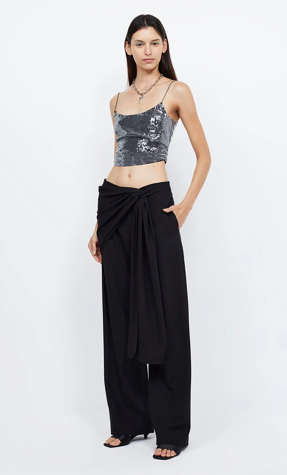 VENUS SEQUIN TANK - BLACK sold by bec + bridge product image thumbnail 3