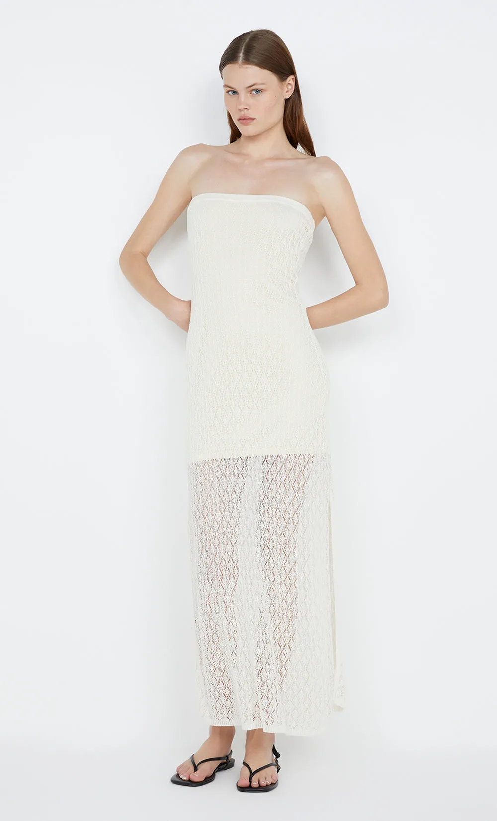 AURORA STRAPLESS DRESS - IVORY sold by bec + bridge product image thumbnail 3