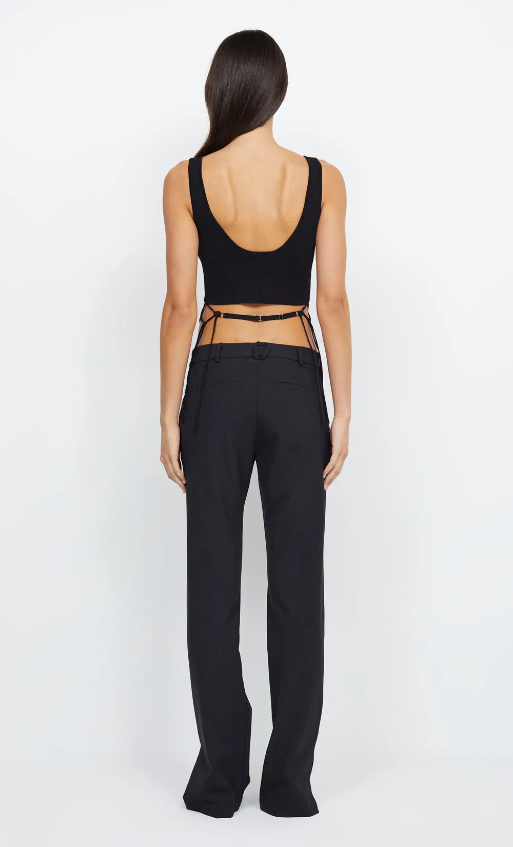 ARIA KNIT CROPPED TOP - BLACK sold by bec + bridge product image thumbnail 3