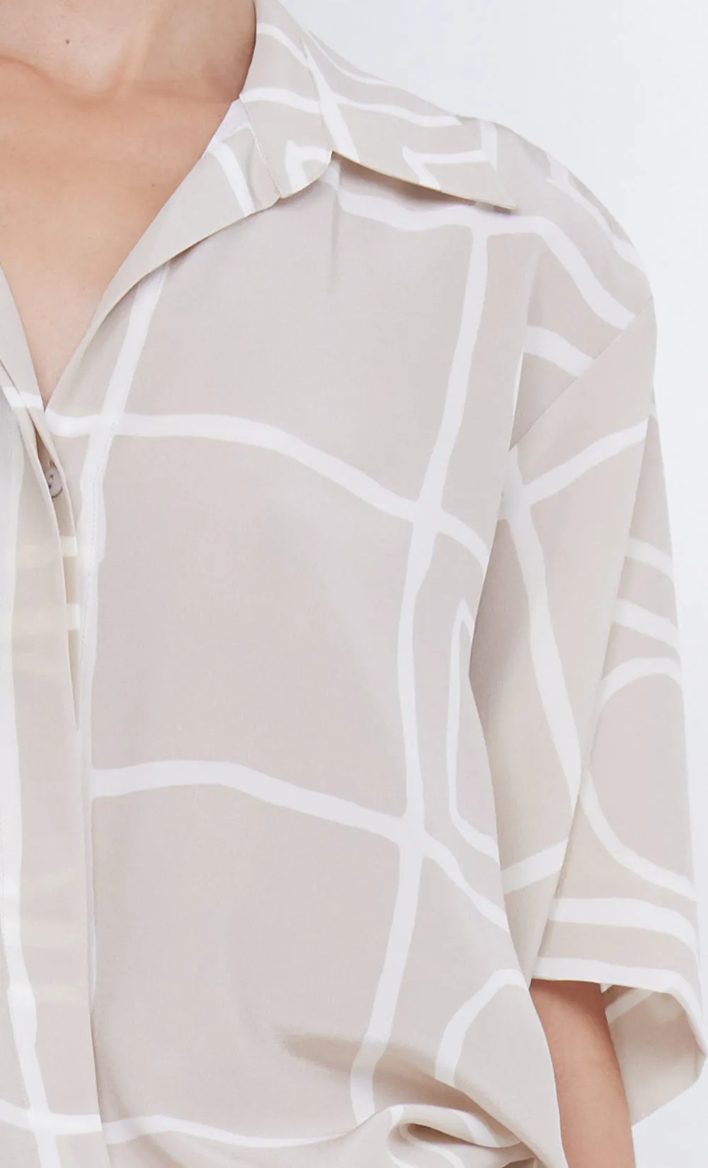 SALMA SHORT SLEEVE SHIRT - CHECKERS sold by bec + bridge product image thumbnail 5