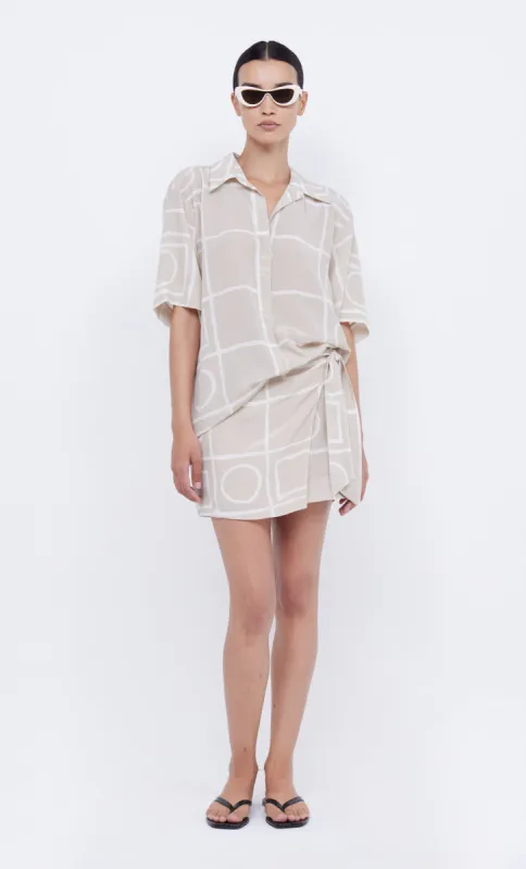 SALMA SHORT SLEEVE SHIRT - CHECKERS sold by bec + bridge