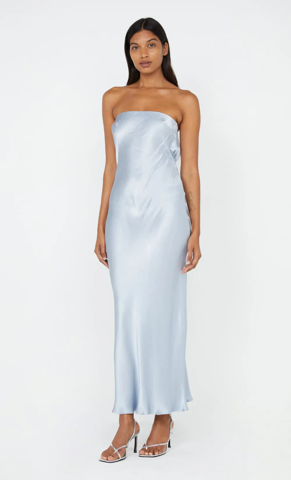 MOON DANCE STRAPLESS DRESS - DUSTY BLUE sold by bec + bridge product image thumbnail 3