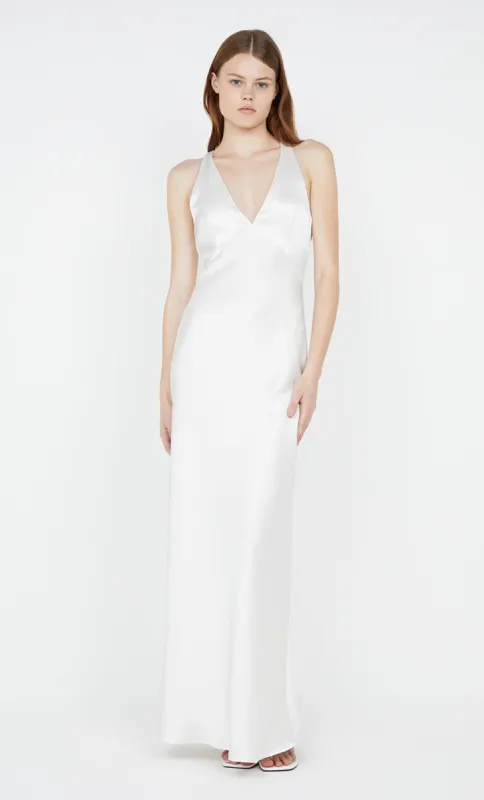 THE DREAMER V NECK DRESS - IVORY sold by bec + bridge