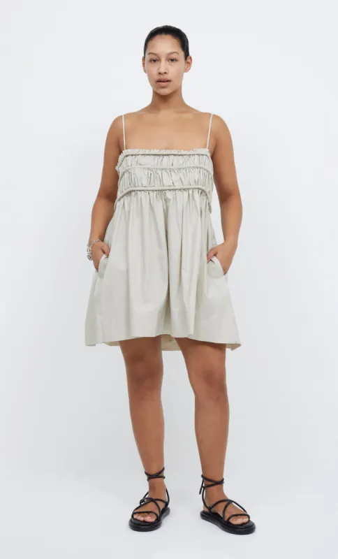 ELI MINI DRESS - OYSTER sold by bec + bridge