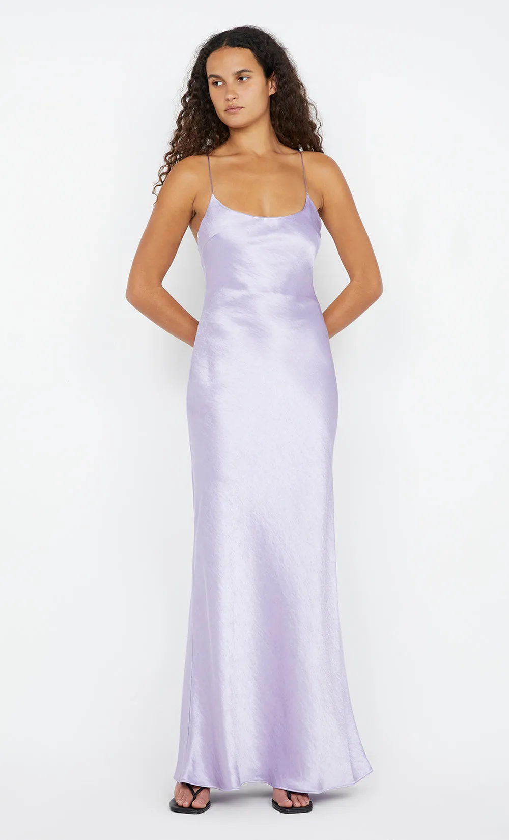 ALLEGRA TIE MAXI DRESS - LILAC sold by bec + bridge