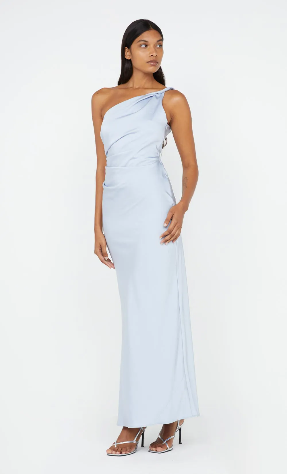 LUNETTA ASYM DRESS - DUSTY BLUE sold by bec + bridge product image thumbnail 3