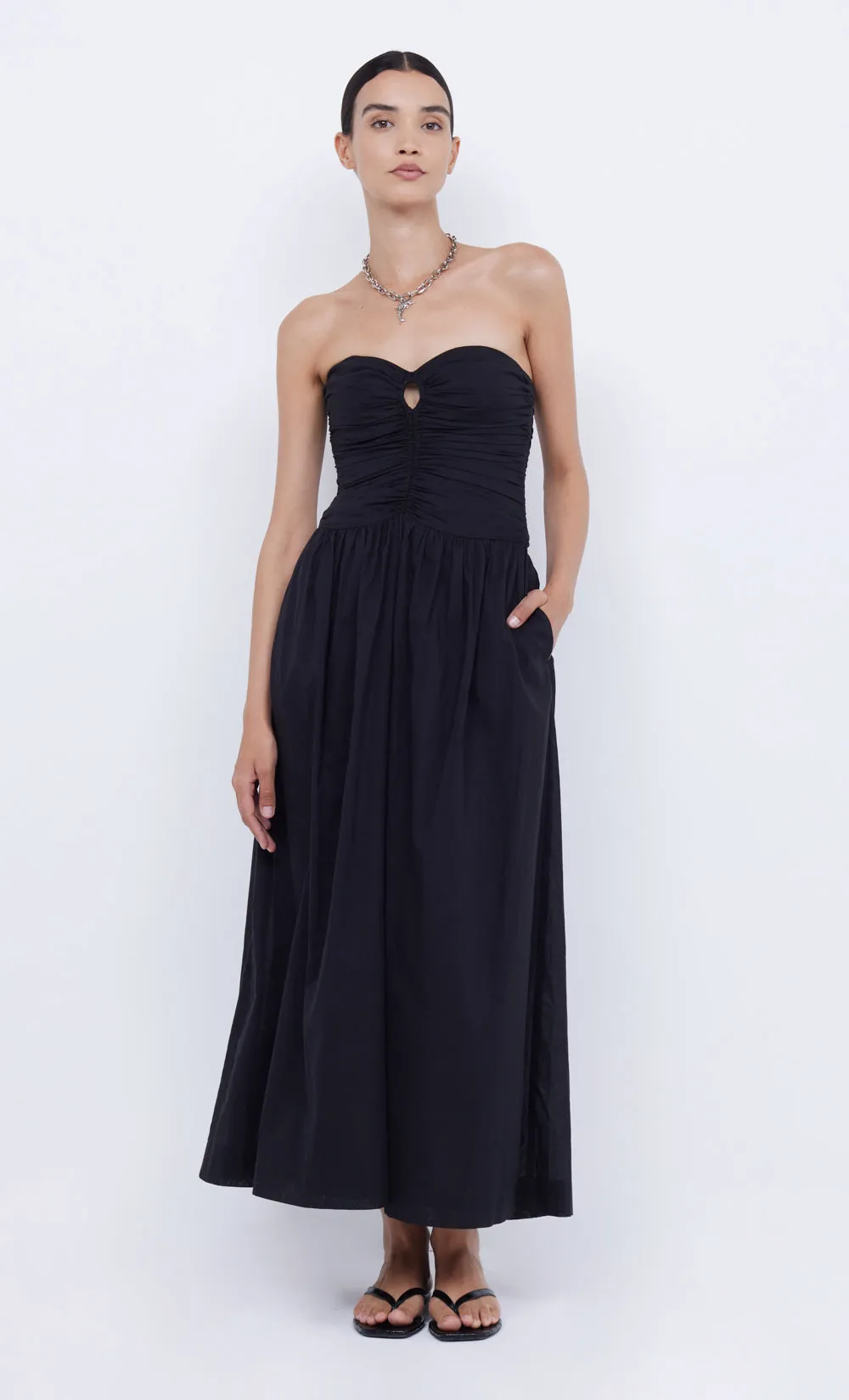 PALMER STRAPLESS MAXI - BLACK sold by bec + bridge