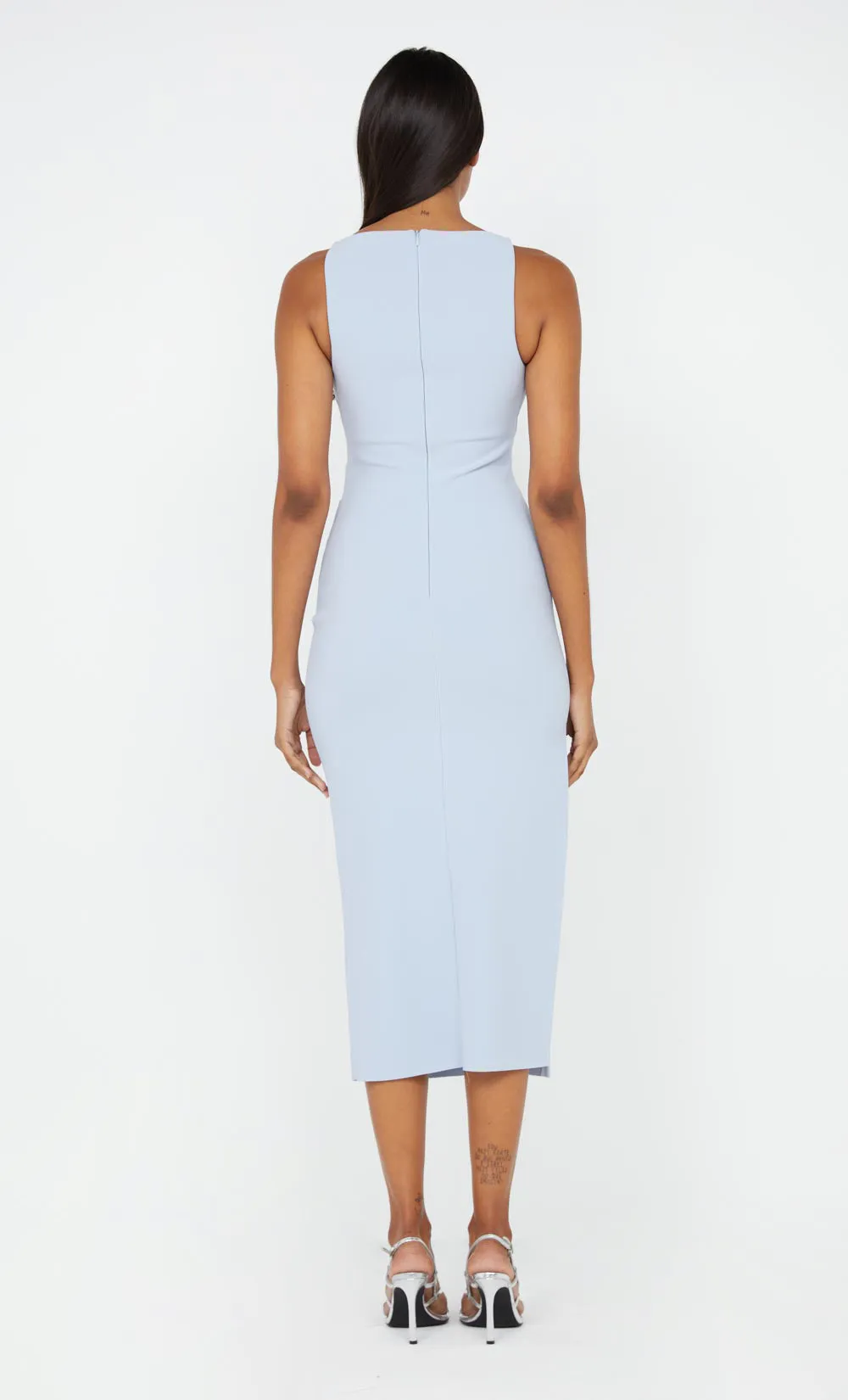 BE MINE TUCK DRESS - DUSTY BLUE sold by bec + bridge product image thumbnail 2