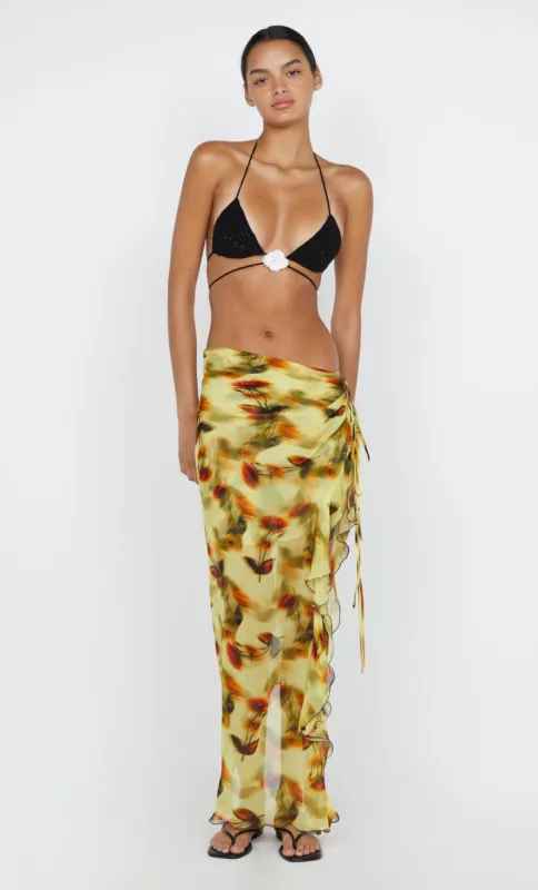 VIOLETTA KNIT TRIANGLE TOP - BLACK sold by bec + bridge