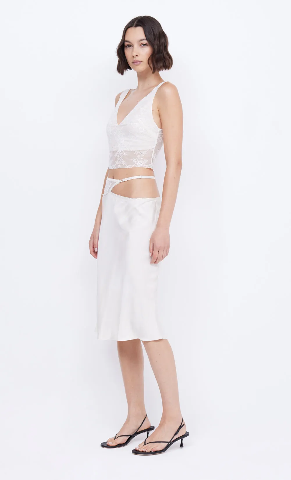 SANTAL CROPPED TOP - IVORY sold by bec + bridge product image thumbnail 4