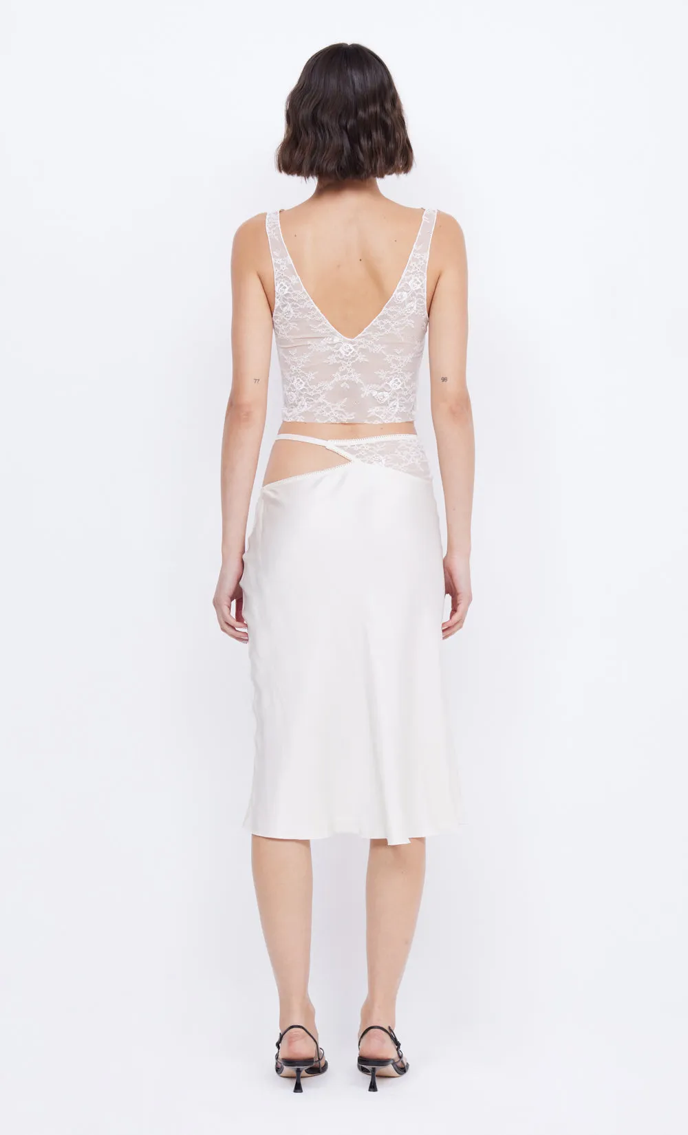 SANTAL CROPPED TOP - IVORY sold by bec + bridge product image thumbnail 3