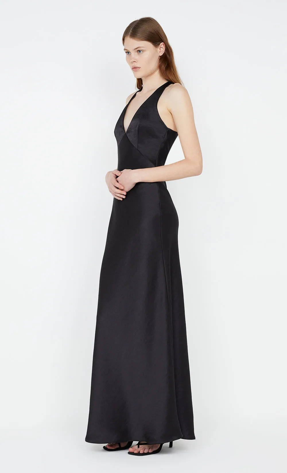 THE DREAMER V NECK DRESS - BLACK sold by bec + bridge product image thumbnail 4