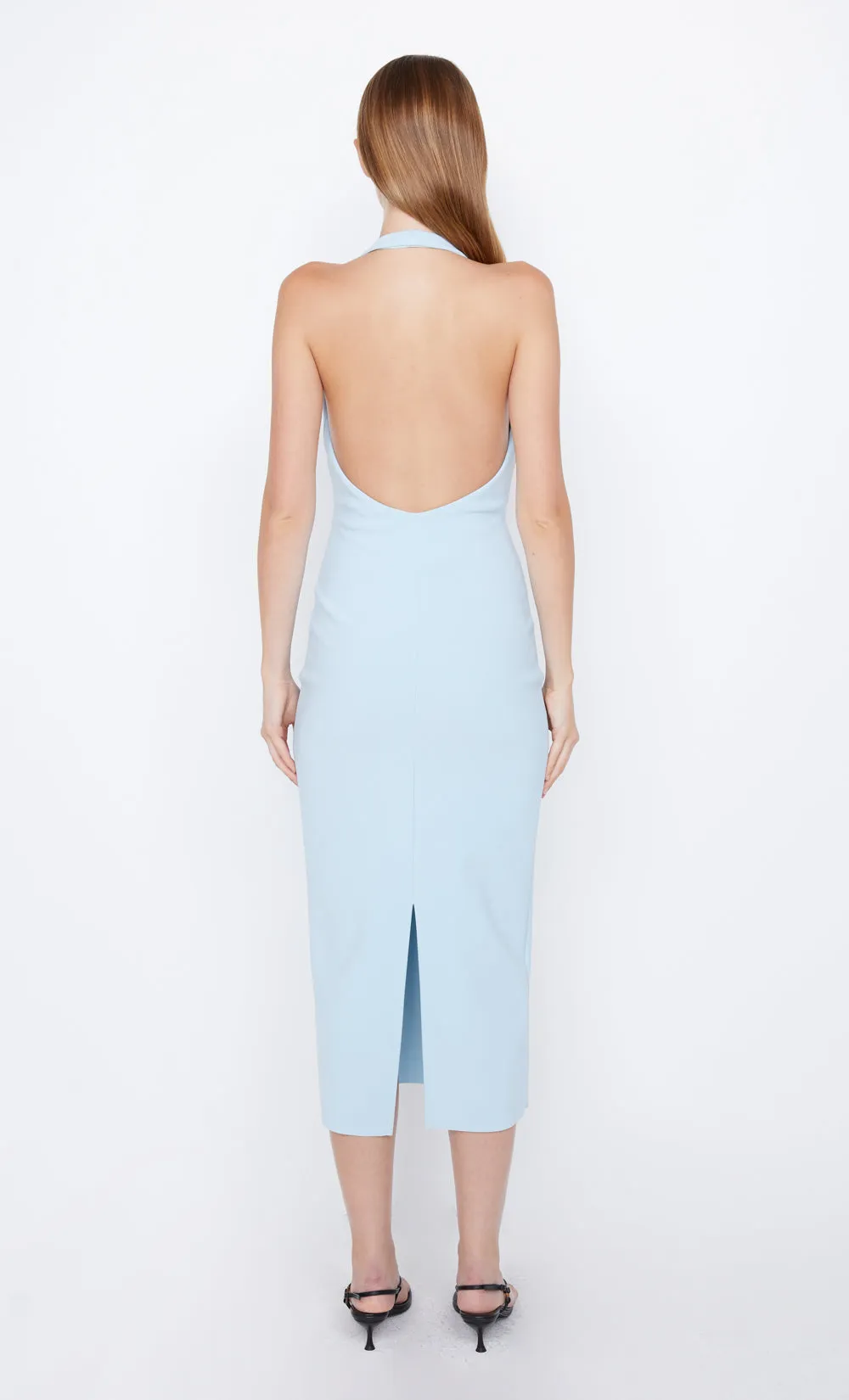 ELVIE HALTER MIDI DRESS - DOLPHIN BLUE sold by bec + bridge product image thumbnail 5