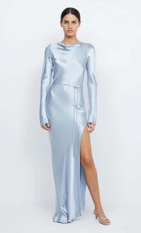 MOON DANCE LONG SLEEVE MAXI DRESS - DUSTY BLUE sold by bec + bridge