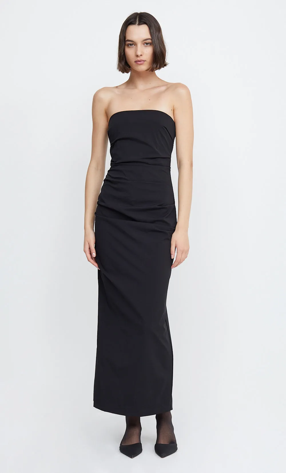 ZELIE STRAPLESS MAXI DRESS - BLACK sold by bec + bridge