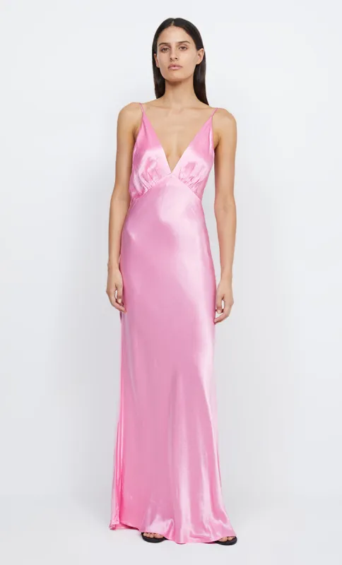 LORELAI V MAXI DRESS - CANDY PINK sold by bec + bridge