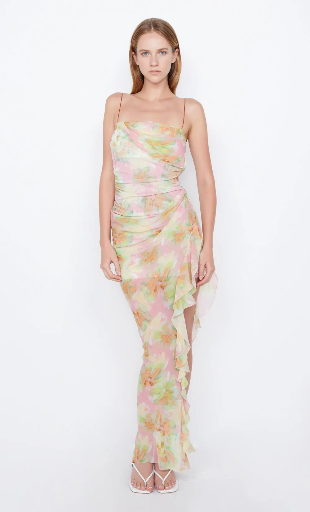 ZEPHY ASYM DRESS - PINK BLOSSOM sold by bec + bridge product image thumbnail 2