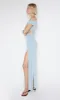 VICTORIA ASYM DRESS - SKY BLUE sold by bec + bridge
