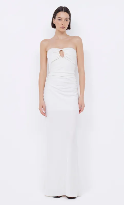 EMILIA STRAPLESS DRESS - IVORY sold by bec + bridge